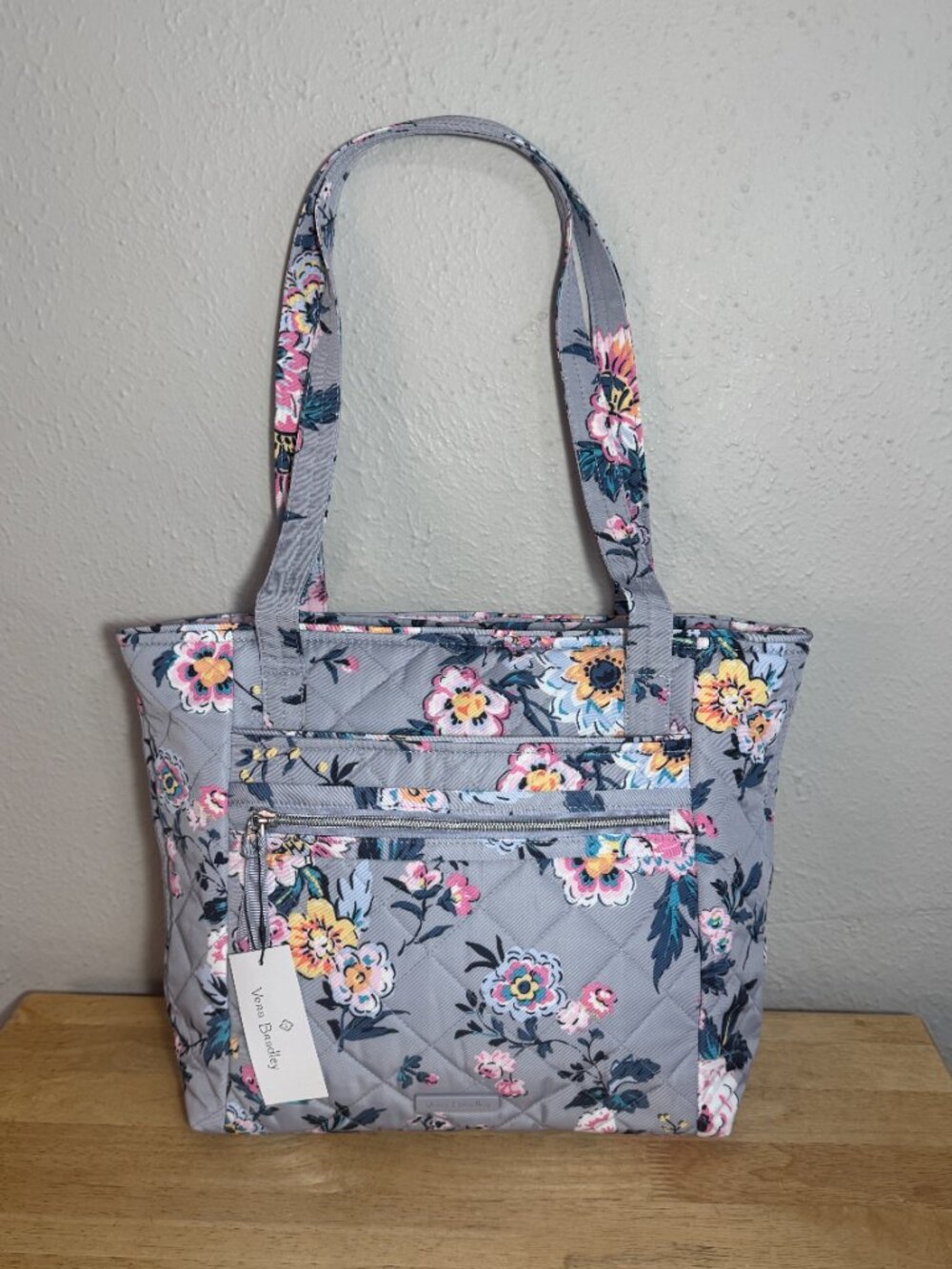 Vera Bradley Small Vera Tote in Performance Twill Parisian Bouquet NWT